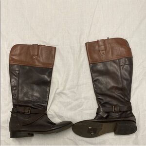 Marc Fisher Leather Riding Boots | Dark Academia / Coastal Cowgirl Size 9.5